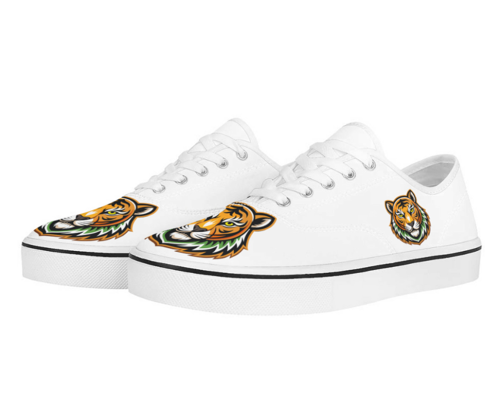 Vibrant Tiger - Crest Canvas Sneakers