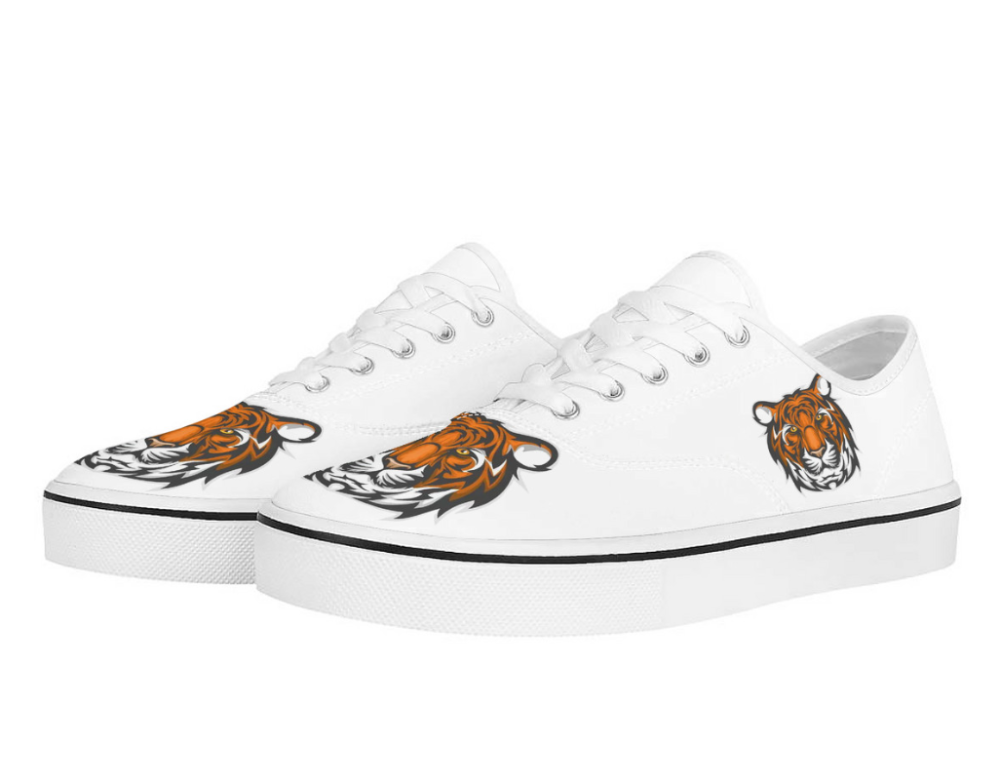 Tiger - Motif Canvas Low - Top Sneakers